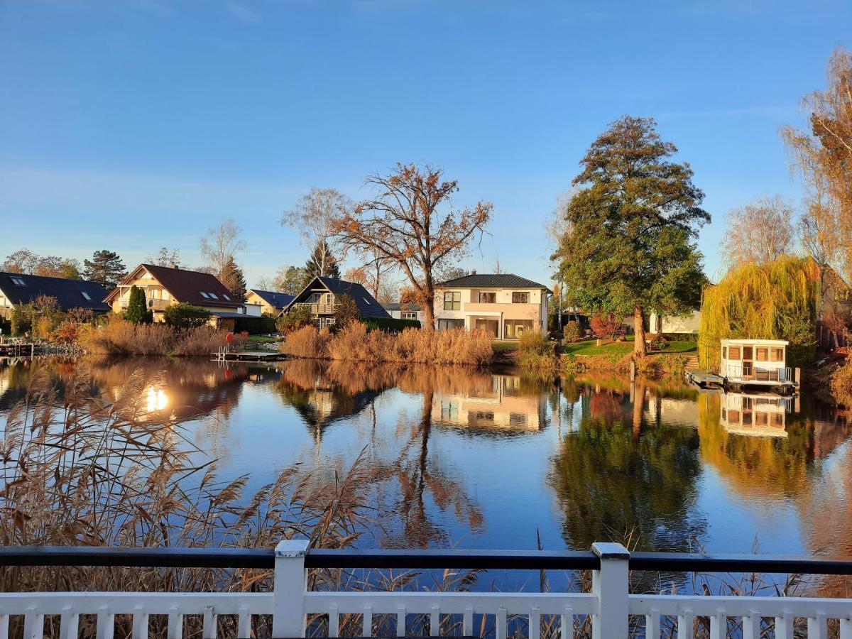 Ferienhaus Mit Wasserterrasse - Mit Sauna Und Kamin - Inklusive Nebenkosten Wendisch Rietz Ngoại thất bức ảnh